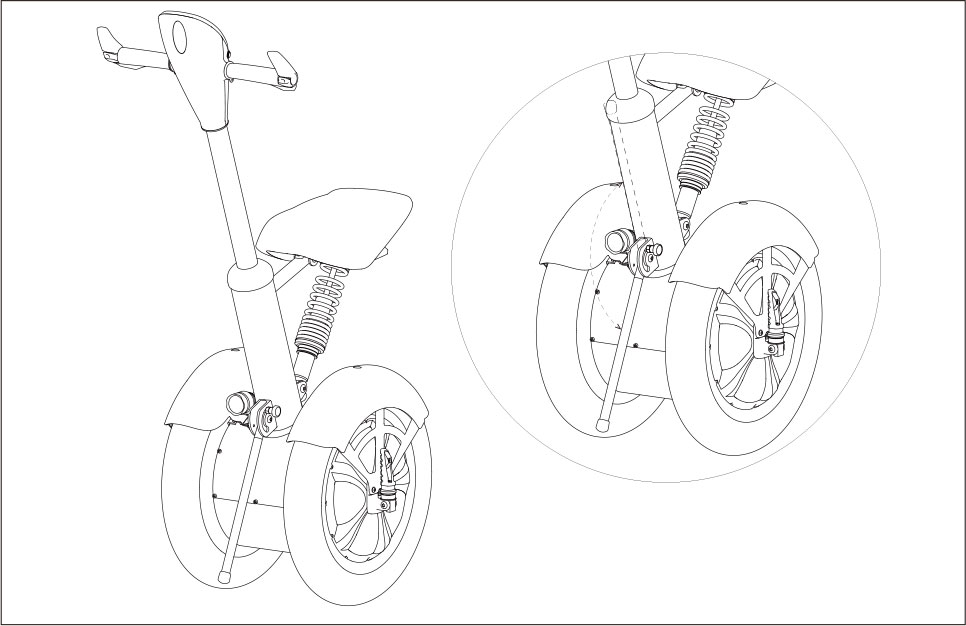 Airwheel A3 two-wheeled scooter