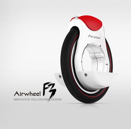 Con l'aiuto delle conchiglie, Airwheel F3 è più sicuro e più alla moda.