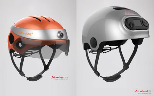 Sui nuovi prodotti release conferenza, caschi intelligente Airwheel C3 e C5 arrestato l'attenzione del pubblico.