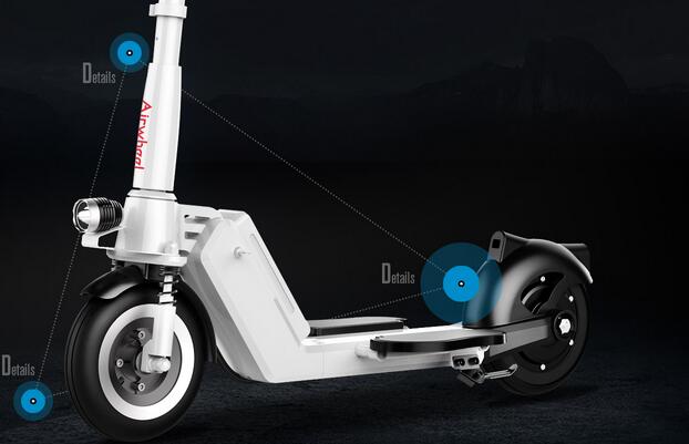 It worth noting that Airwheel S8 is equipped with pneumatic tyres and a smooth and stable riding experience is guaranteed.  