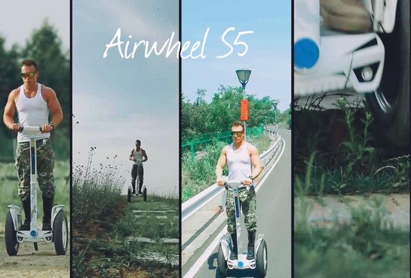 Airwheel S5 in piedi in sul motorino elettrico è quasi onnipotente, non solo per gli appassionati di outdoor.