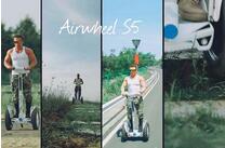 Vantagens de grandes pneus: Airwheel S5, scooters elétricos A3 e X8 monociclo elétrico