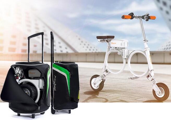 Desta forma, Airwheel E3 e bicicleta de mochila irá atender diferentes necessidades.