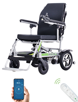 Fauteuil roulant électrique pliable et ultra léger